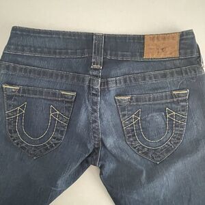 True Religion Bobby Jeans Womens 27 Denim Flared Boot Cut USA Made